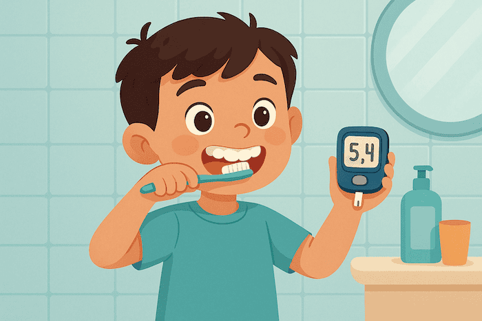 العناية بصحة الفم لدى الأطفال المصابين بالسكري