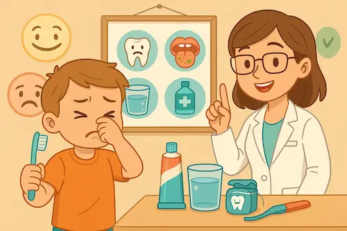 رائحة الفم الكريهة عند الأطفال