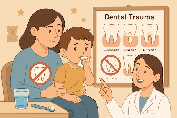 رضوض الأسنان اللبنية