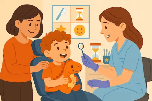 زيارة طبيب الأسنان لطفل ADHD