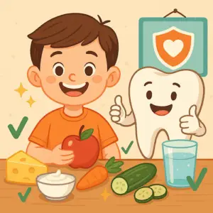 أطعمة صديقة لأسنان الأطفال